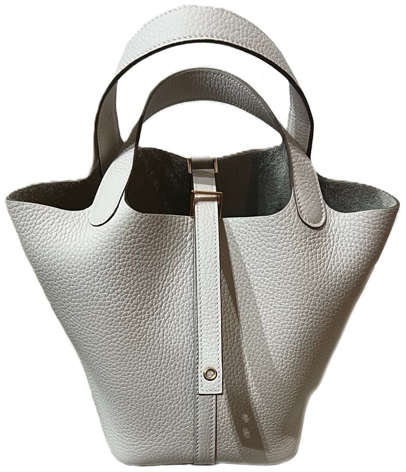 HERMES ピコタンロックPM べトン トリヨンクレマンス ゴールド金具